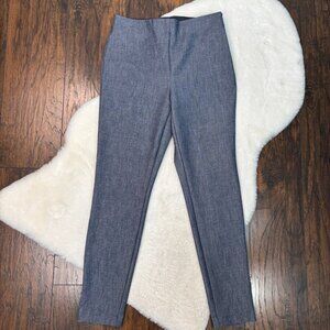 LOFT Dress Pants 6 High-Rise Skinny Elastic Waist Side-Zip Stretch Women's